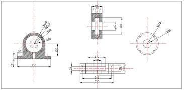 方形座外球面軸承座下載 71.16 kb,dwg格式 機(jī)械cad圖紙