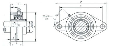 帶座菱形外球面軸承座ucfl系列型號規格參數 siaif不銹鋼軸承
